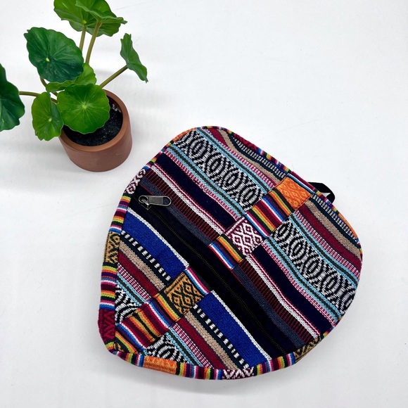 Foldable Heart-Shaped Colorful Cotton Day Backpack - Picture 10 of 12